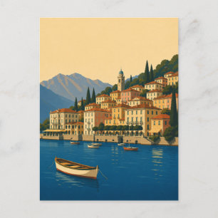 Comer See Italien Vintage Reise Italienische Seen Postkarte