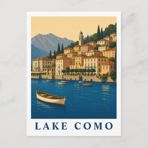 Comer See Italien Vintage Reise Italienische Seen Postkarte