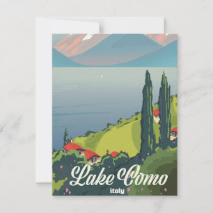 Comer See Italien Vintage Reiseposter