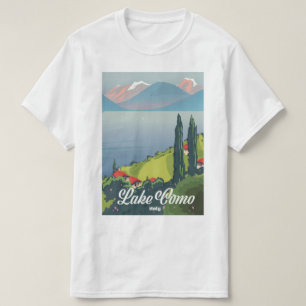 Comer See Italien Vintages Reiseplakat T-Shirt
