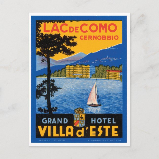 Comer See Postkarte (Vorderseite)