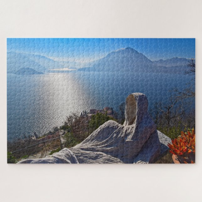 Comer See - Vezio Ghosts - Italien - 20x30 - 1014  Puzzle (Horizontal)