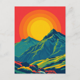 Comeragh Mountains Irland Retro-Reisepostkarte Postkarte