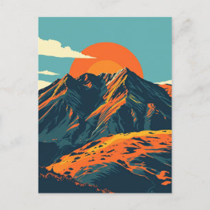 Comeragh Mountains Irland Vintage Reise Irisch Postkarte