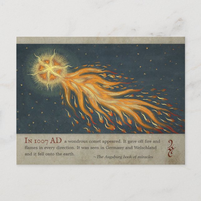 Comet aus dem Augsburger Wunderbuch CC0477 Postkarte (Vorderseite)