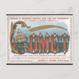 Comet Clipper Sailing Postkarte