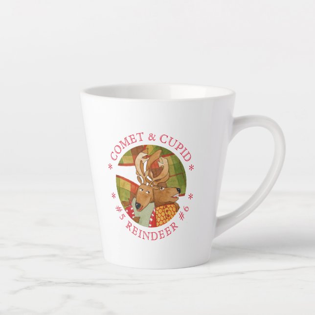 COMET CUPID REINDEER Latte Tasse (Rechts)