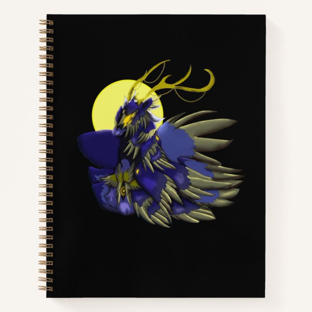 Comet Dark Fantasy Rentier Spiralblock Notizbuch (Vorderseite)