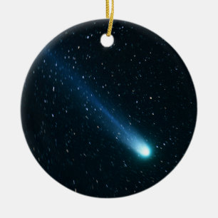 Comet in Night Sky Keramikornament