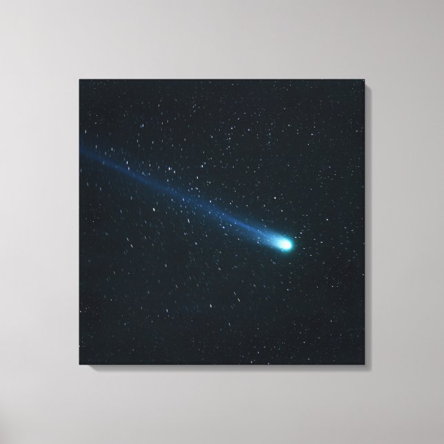 Comet in Night Sky Leinwanddruck (Vorderseite)