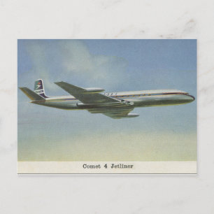 Comet Jetliner Postkarte der 1950er Jahre