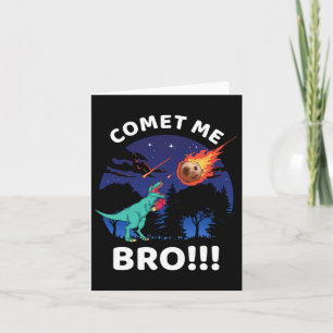 Comet Me Bro Funny Boxing T Rex Dinosaur Puppe Ext Karte