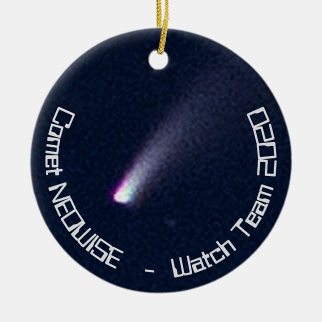 Comet NEOWISE Watch Team 2020 Keramik Ornament (Vorne)