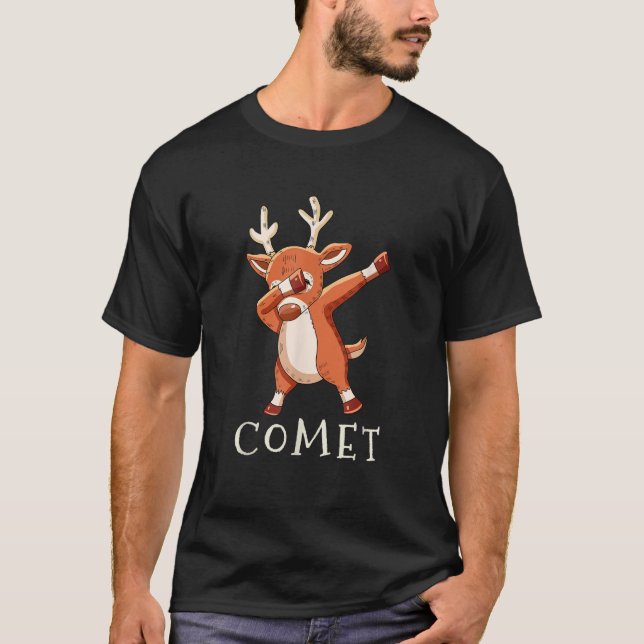 COMET Santas Rentiers Familie Matching Outfit Chri T-Shirt (Vorderseite)