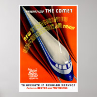 Comet - Vintages Zugplakat