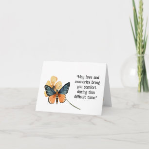 Comfort Butterflies Karte