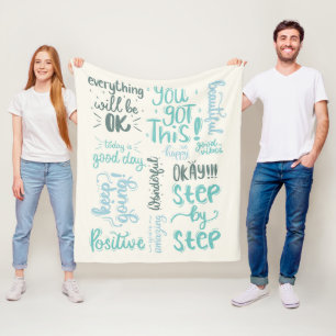 Comfort Care wird bald gut geschenkt Personalisier Fleecedecke