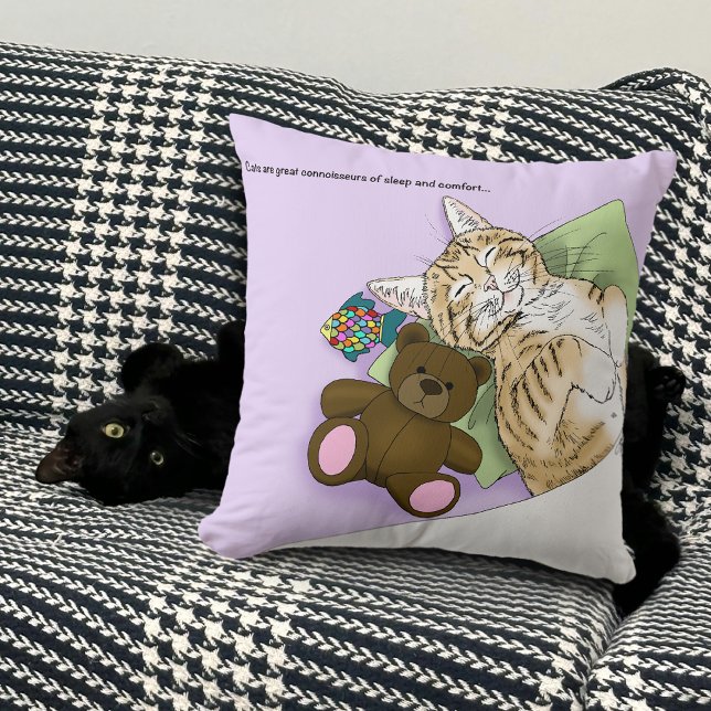 Comfort Cat Lila Blanket Kissen (Von Creator hochgeladen)