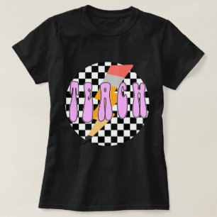 Comfort Colors Checkered Teach Shirt, Retro Stift T-Shirt