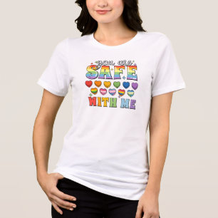 Comfort Colors Du bist sicher bei mir Shirt, LGBT  Tri-Blend Shirt