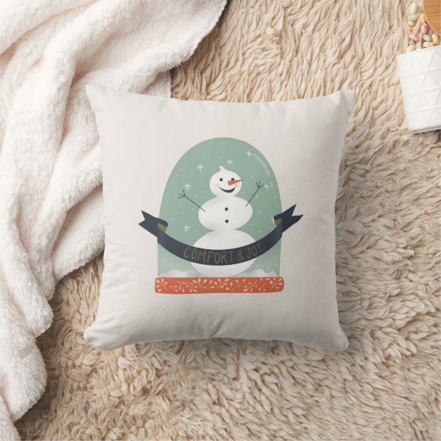 Comfort & Joy Schneemann  Kissen (Decke)