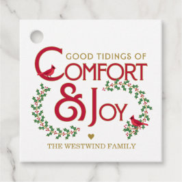Comfort und Joy Red Green Weihnachtsfeier Geschenkanhänger