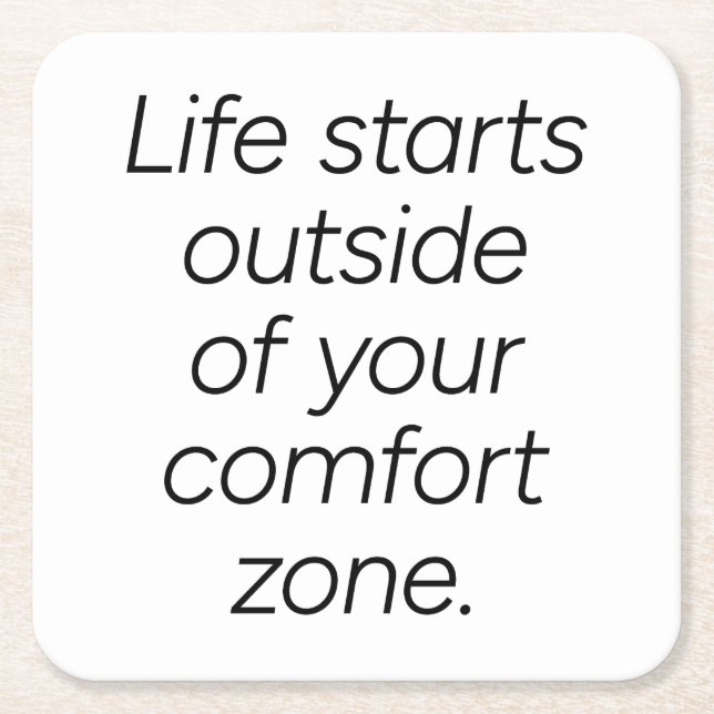 Comfort Zone Paper Untersetzer (Vorderseite)