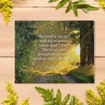 Comforting Bibelverse aus Psalm 27:1