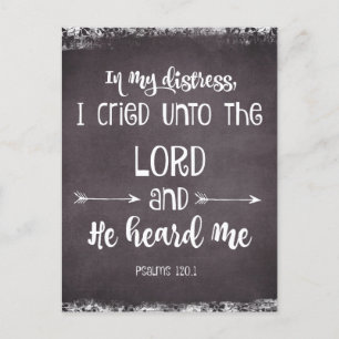 Comforting Psalms Bible Verse Postkarte
