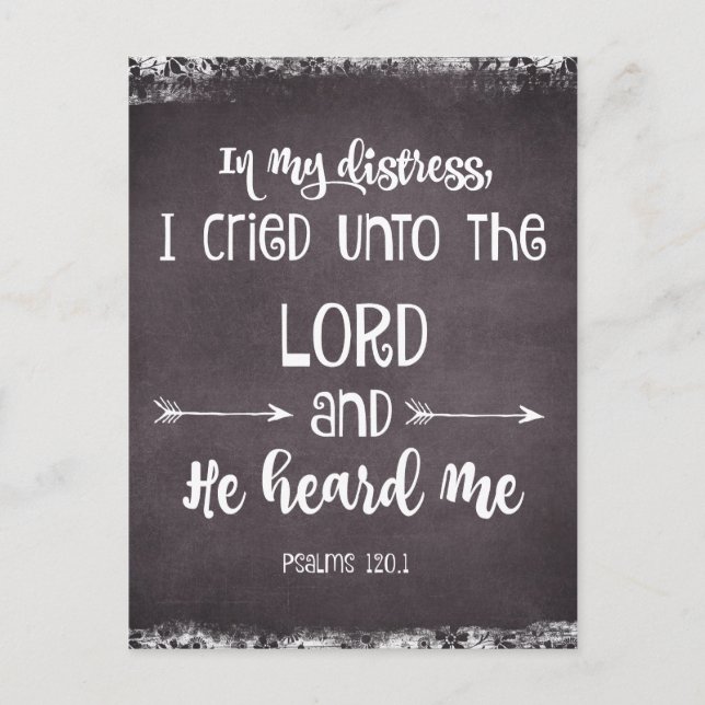 Comforting Psalms Bible Verse Postkarte (Vorderseite)