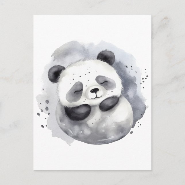 Comfy Panda Postkarte (Vorderseite)