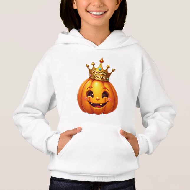 Comfy Pumpkin Queen Autumn Hoodie (Vorderseite)