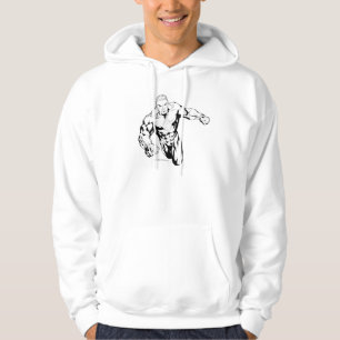 Comic-Art - grüne Laterne, Schwarzweiss Hoodie