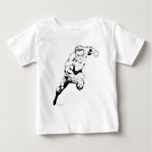 Comic-Art - schneller Sprung, Schwarzweiss Baby T-shirt