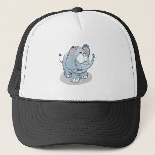 Comic-Baby-Elefant, der in den Himmel schaut Truckerkappe