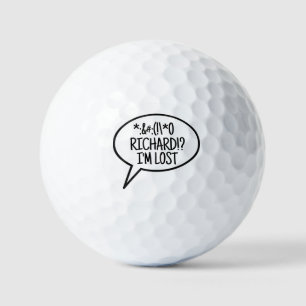 Comic Ballon Swear Symbole Golfer Lost Ball