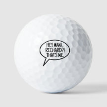 Comic Balloon custom Golfer Alone Love Ball