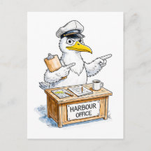 Comic Bird Hafenbeamter