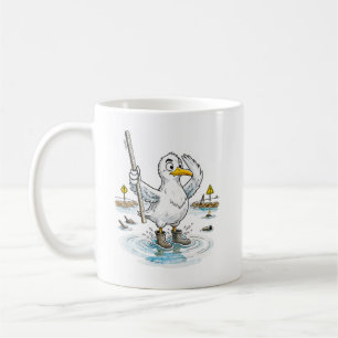 Comic Bird Hochwassermessdienst Pflicht Kaffeetasse