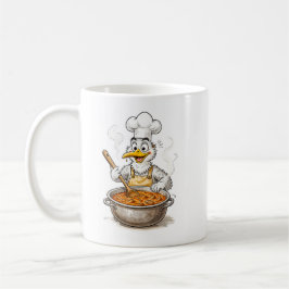 Comic Bird kocht Labskaus Kaffeetasse