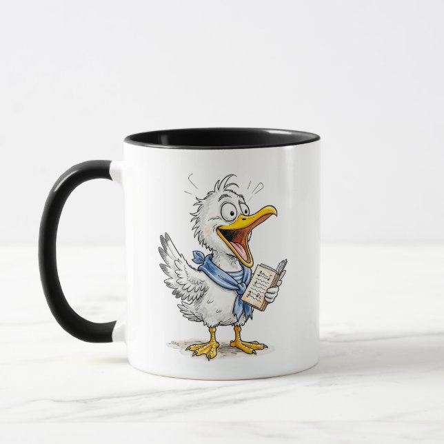 Comic Bird Matrosencrew Tasse (Links)