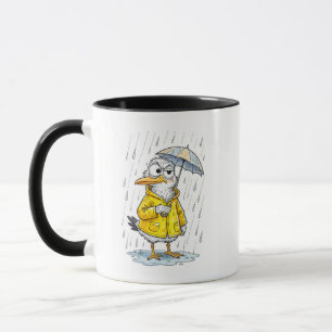 Comic Bird Regentag-Pflicht Tasse