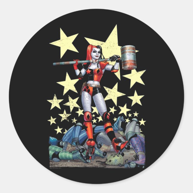 Comic-Book-Antiheld Hammer Time Performance Runder Aufkleber (Vorderseite)