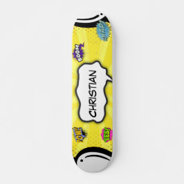 Comic Book Art Pop Spaß Skateboard