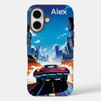 Comic-Book-Auto fährt schnell Personalisiert
