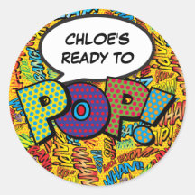 Comic Book Baby Dusche Sprinkle Bereit zum POP