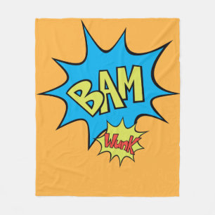 Comic Book "Bam" Ballon Fleecedecke