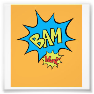 Comic Book "Bam" Ballon Fotodruck