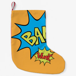 Comic Book "Bam" Ballon Kleiner Weihnachtsstrumpf