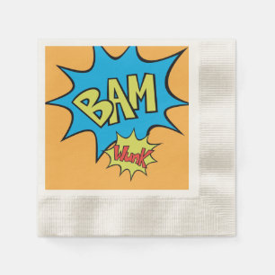 Comic Book "Bam" Ballon Serviette